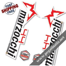 DECALS MARZOCCHI 44 DECALS WHITE FORKS KIT