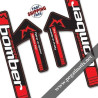 DECALS MX COMP RED DECALS BLACK FORKS KIT