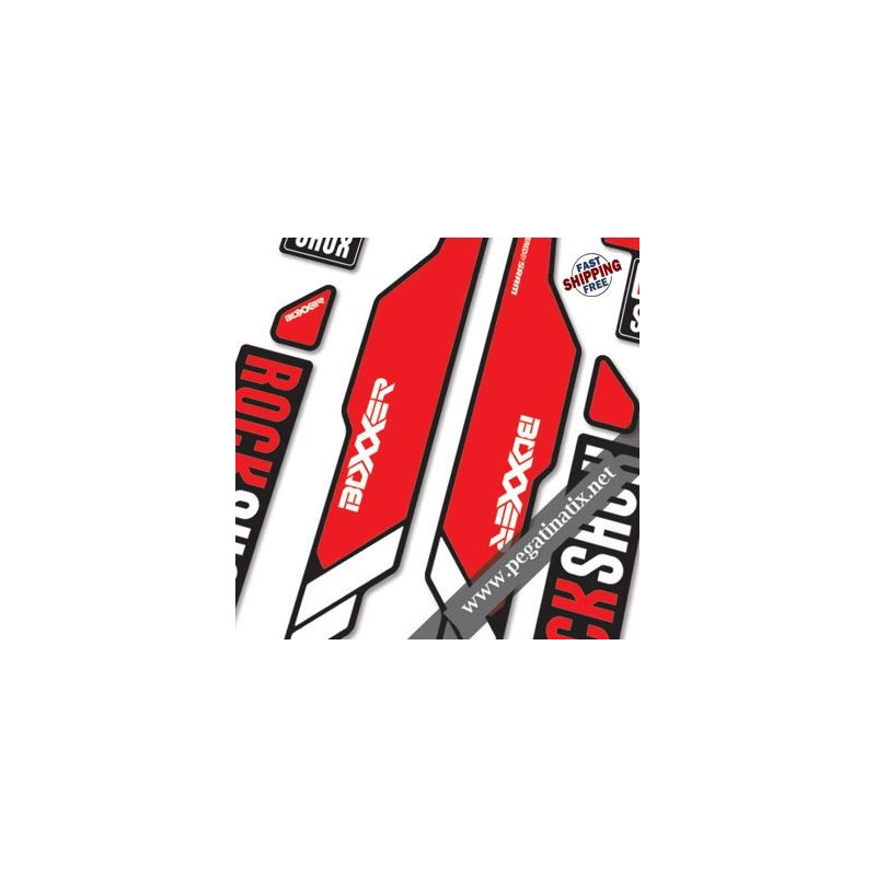 DECALS FORK ROCK SHOX BOXXER 2014B