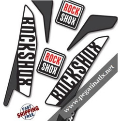 DECALS FORK BOXXER 2016 STICKERS KIT BLACK 
