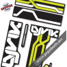 FORK ROCK SHOX LYRIC B WHITE FORK DECALS KIT