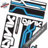 FORK ROCK SHOX LYRIC B WHITE FORK DECALS KIT