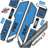 FORK ROCK SHOX PIKE SANTA CRUZ STICKERS KIT BLACK FORKS