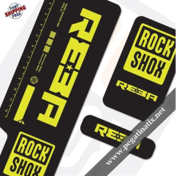 FORK ROCK SHOX REBA 2009 BLACK FORK DECALS KIT STICKERS FORKS