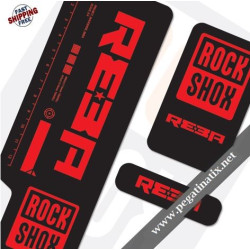 FORK ROCK SHOX REBA 2009 BLACK FORK DECALS KIT STICKERS FORKS