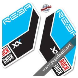 FORK ROCK SHOX REBA 2011 DECALS KIT STICKERS FORKS