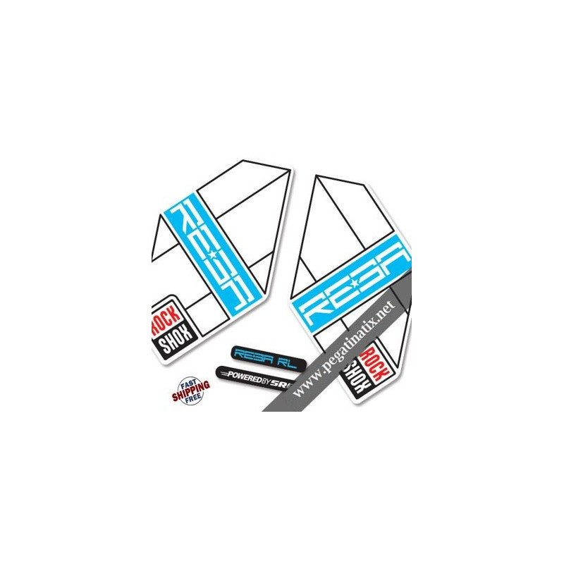 FORK ROCK SHOX REBA 2012 DECALS KIT STICKERS FORKS