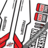 FORK ROCK SHOX REBA 2013 WHITE DECALS KIT STICKERS FORKS