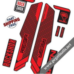 FORK ROCK SHOX BRAIN 2014 STICKERS KIT BLACK FORKS
