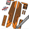 FORK ROCK SHOX BRAIN 2014 STICKERS KIT BLACK FORKS