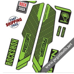 FORK ROCK SHOX BRAIN 2014 STICKERS KIT BLACK FORKS