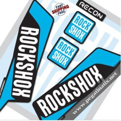 FORK ROCK SHOX RECON 2016 DECALS KIT BLACK FORKS