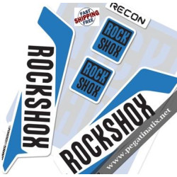 FORK ROCK SHOX RECON 2016 DECALS KIT WHITE FORKS
