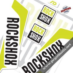 DECALS ROCKSHOX SID 2016 STICKERS KIT WHITE FORKS