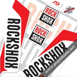 DECALS ROCKSHOX SID 2016 STICKERS KIT WHITE FORKS