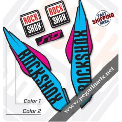 DECALS ROCKSHOX SID 2016 STICKERS KIT WHITE FORKS