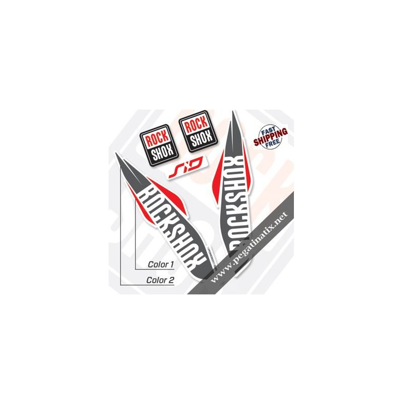 DECALS ROCKSHOX SID 2017 WHITE FORK DECALS KIT