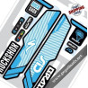 DECALS ROCKSHOX SID BRAIN 2014 DECALS KIT BLACK FORKS