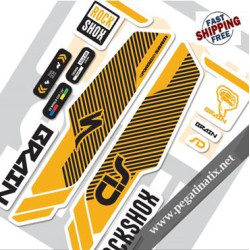 DECALS SID BRAIN 2014 DECALS KIT WHITE FORKS