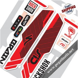 DECALS SID BRAIN 2014 DECALS KIT WHITE FORKS