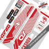 DECALS ROCKSHOX SID BRAIN 2014 STICKERS KIT WHITE FORKS