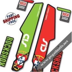 DECALS ROCKSHOX SID PT EDITION 2014 BLACK & WHITE