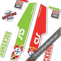 DECALS ROCKSHOX SID PT EDITION 2014 WHITE 