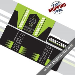 BOS KIRK STICKERS KIT REAR SHOCK 