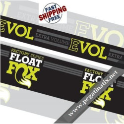FOX FACTORY FLOAT EVOL STICKERS KIT REAR SHOCK