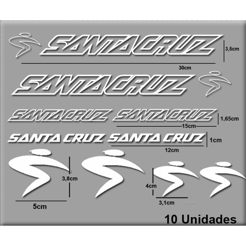 Sticker decal bike Santa Cruz