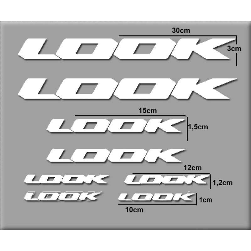 Sticker decal bike Look