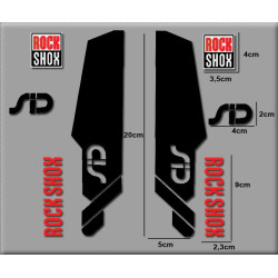 Sticker decal bike ROCK SHOX SID 