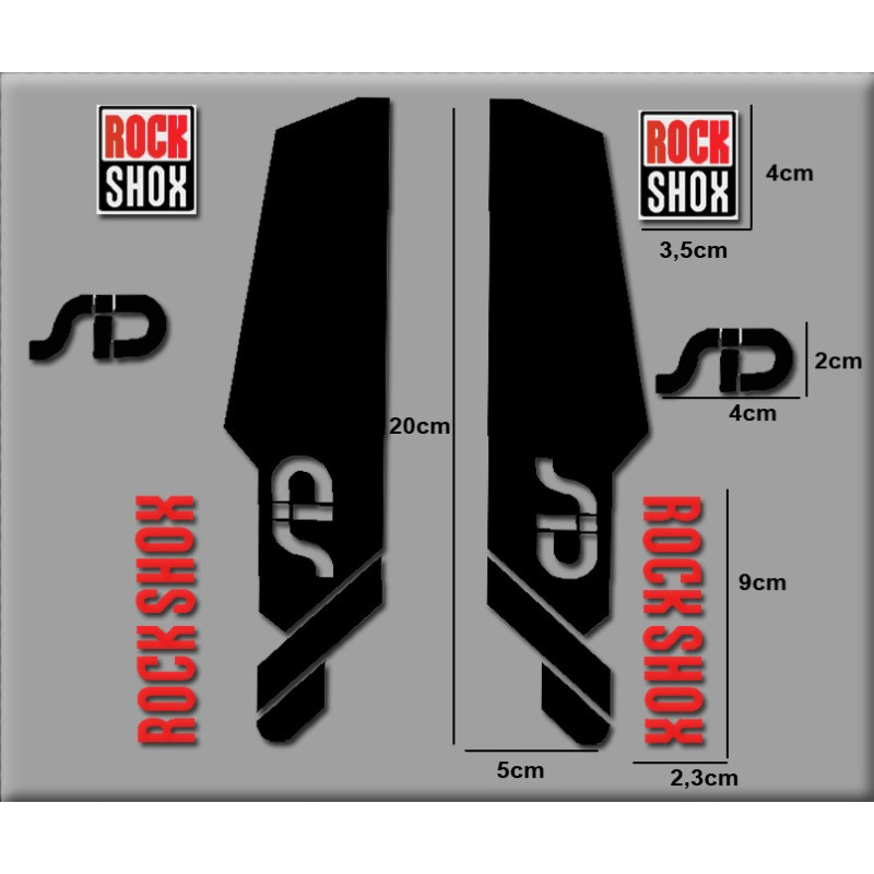 Sticker decal bike ROCK SHOX SID 