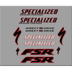 Sticker decal bike SPECIALIZED STICKERS FSR DIRECT DRIVE 