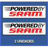 Sticker decal bike POWERED BY SRAM 