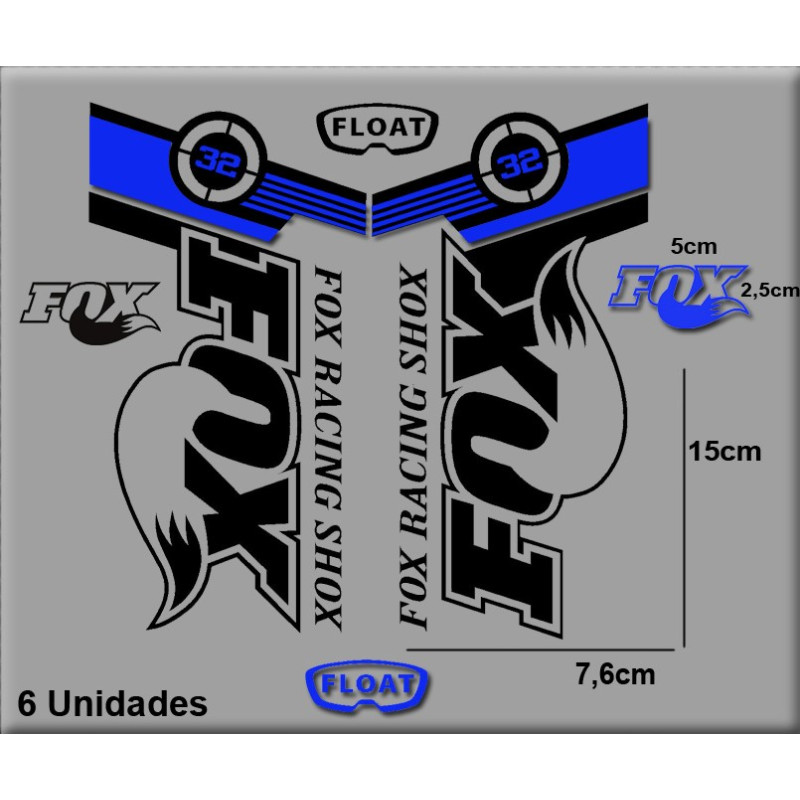 Sticker decal FORK FOX FLOAT