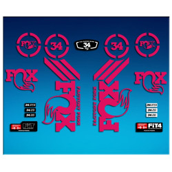 Sticker decal FORK FOX FOX 34 AM64