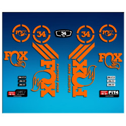 Sticker decal FORK FOX FOX 34 AM64