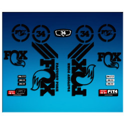 Sticker decal FORK FOX FOX 34 AM64