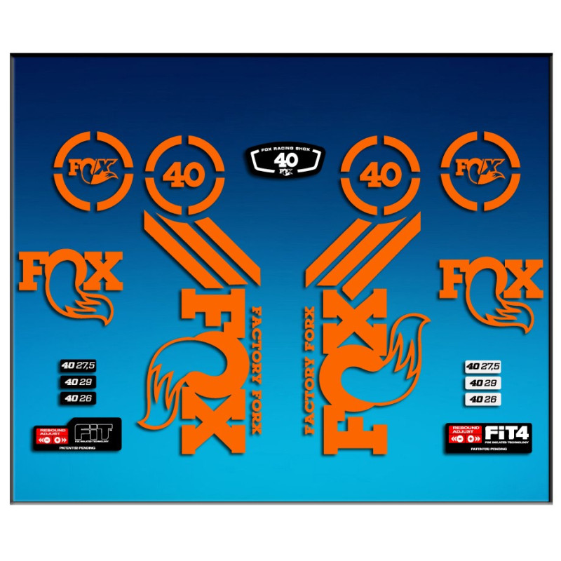 Sticker decal FORK FOX FOX 40 AM67
