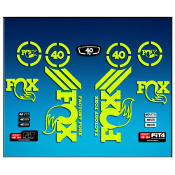 Sticker decal FORK FOX FOX 40 AM67