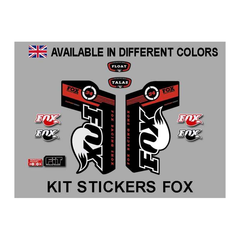 Sticker decal FORK FOX FLOAT TALAS 34