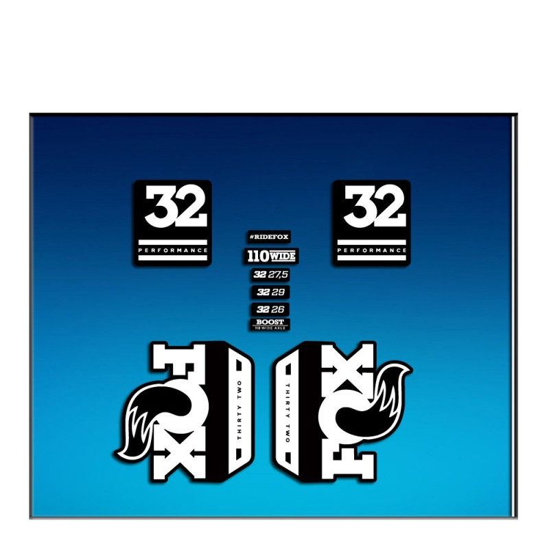 Sticker decal FORK FOX 32 PERFORMANCE ELITE 2017 AM89 