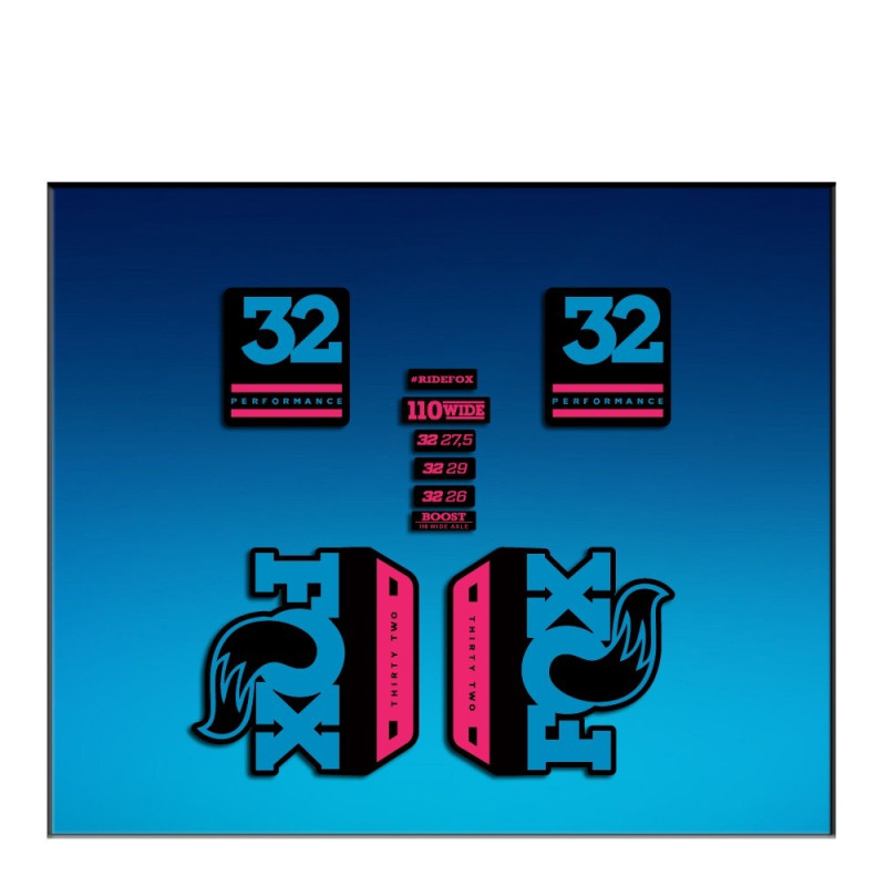 Sticker decal FORK FOX 32 PERFORMANCE ELITE 2017 AM90