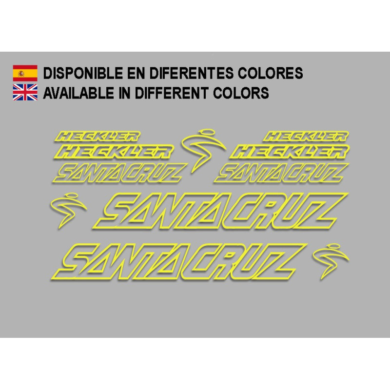 Sticker decal bike Santa Cruz HECKLER 
