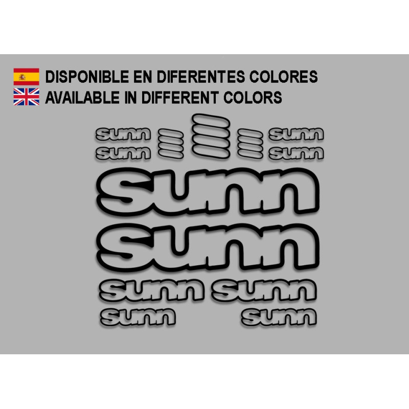 STICKER DECALS BIKE SUNN SET 