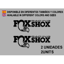Sticker decal bike FOX RACING x2