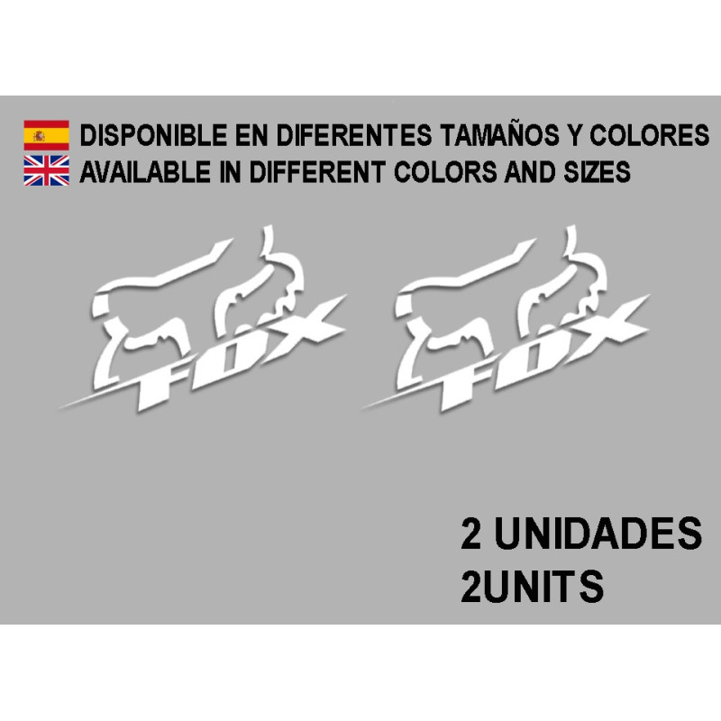Sticker decal bike FOX RACING x2