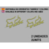 Sticker decal bike FOX RACING x2