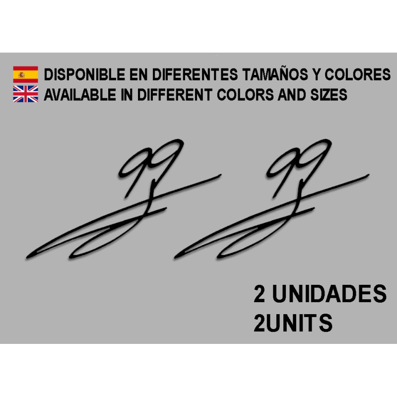 Stickers decals Motorcycle JORGE LORENZO 99